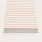 Lightweight cotton beach sarong with fringes HORIZONTE
