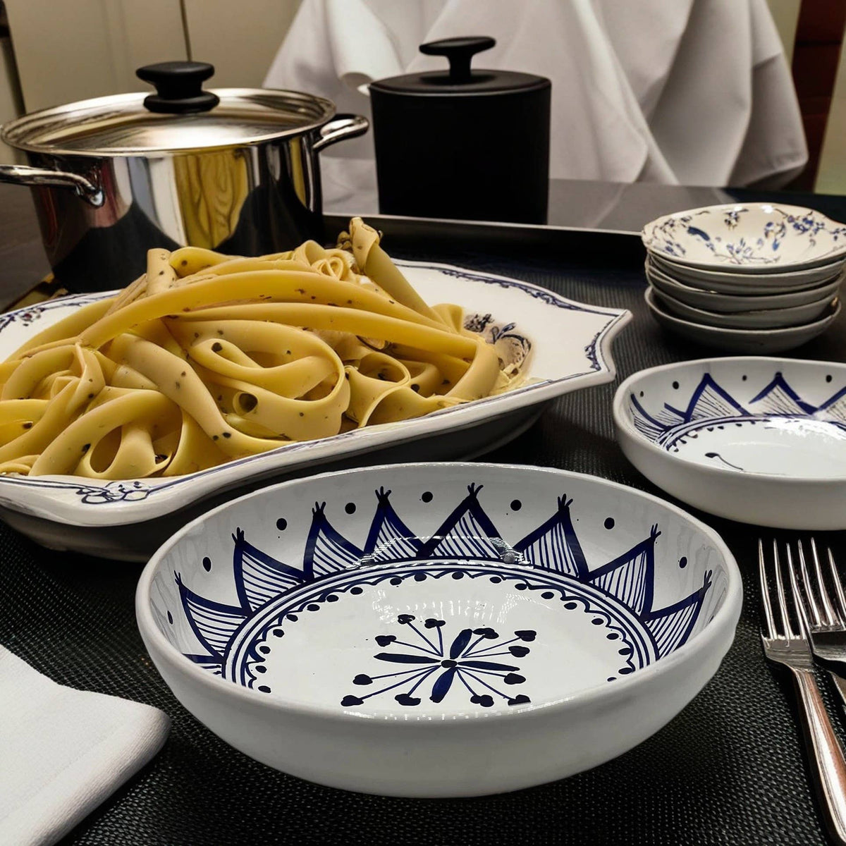 Assiette Creuse En Céramique Tunisienne Peinte À La Main #3