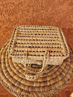 Valise pour enfants en feuilles de palmier faites à la main