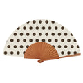 Dotty Cream Fan 23cm