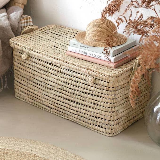 Boîte de rangement en fibres naturelles XL