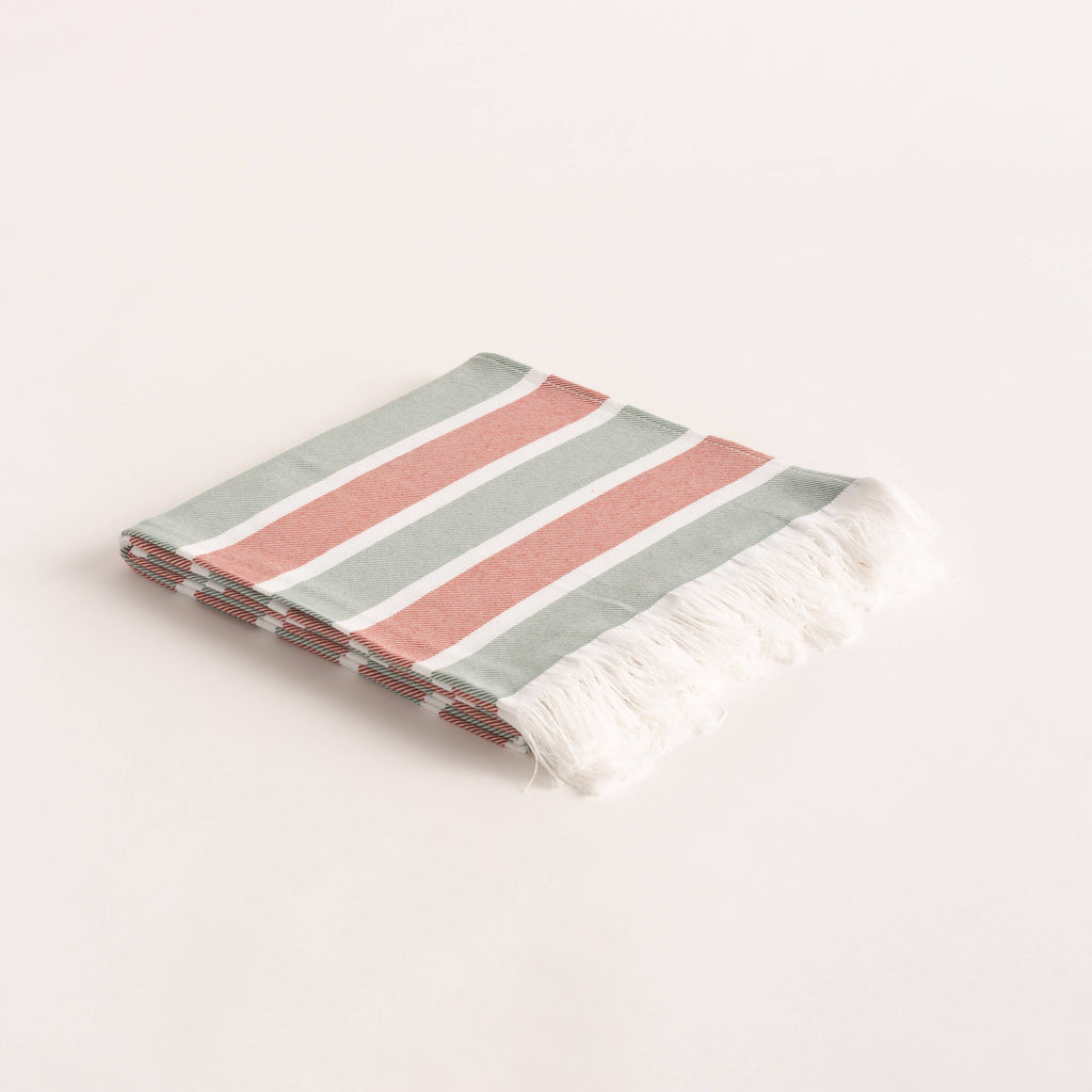Lightweight cotton beach sarong with MARVE fringes