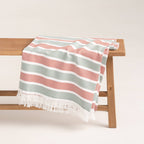 Lightweight cotton beach sarong with MARVE fringes