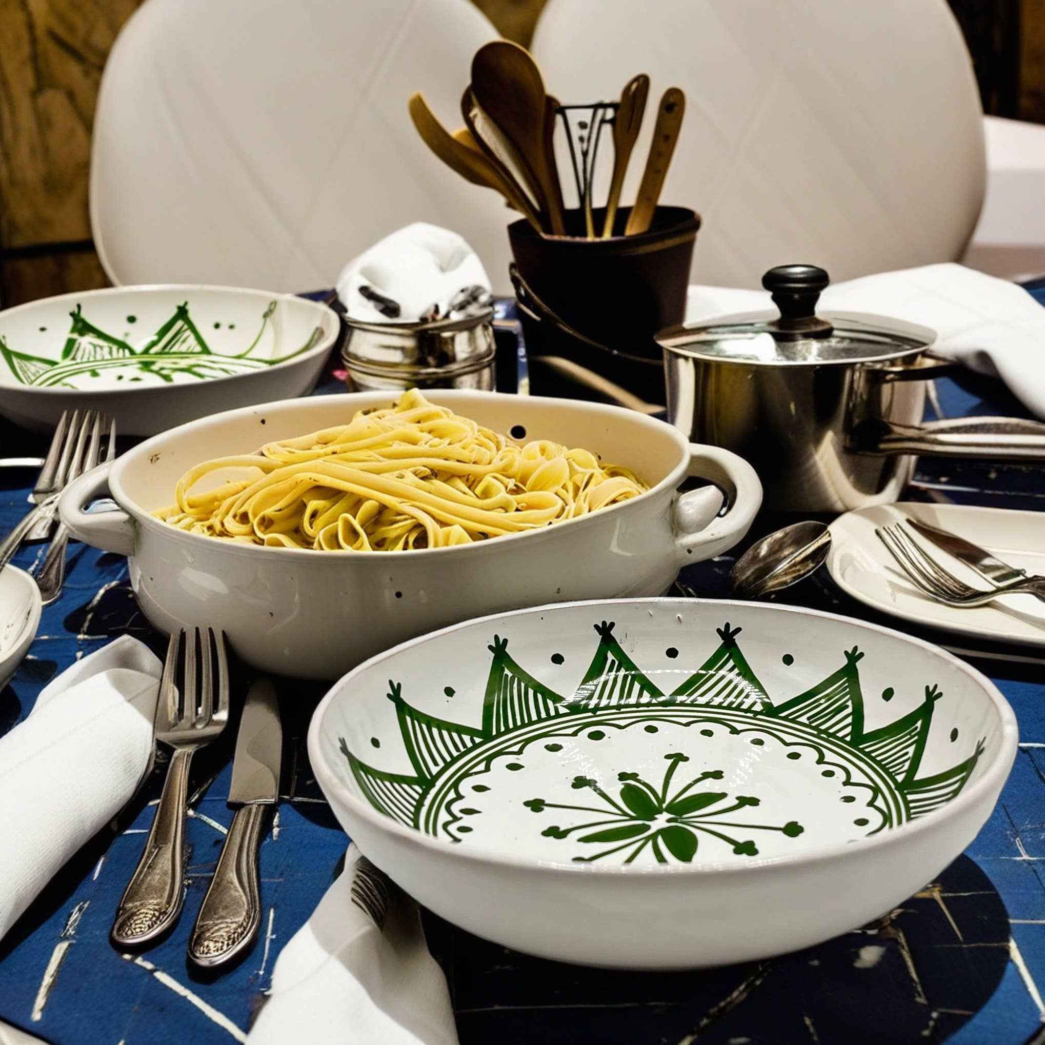 Assiette Creuse En Céramique Tunisienne Peinte À La Main #2
