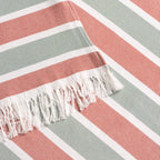 Lightweight cotton beach sarong with MARVE fringes
