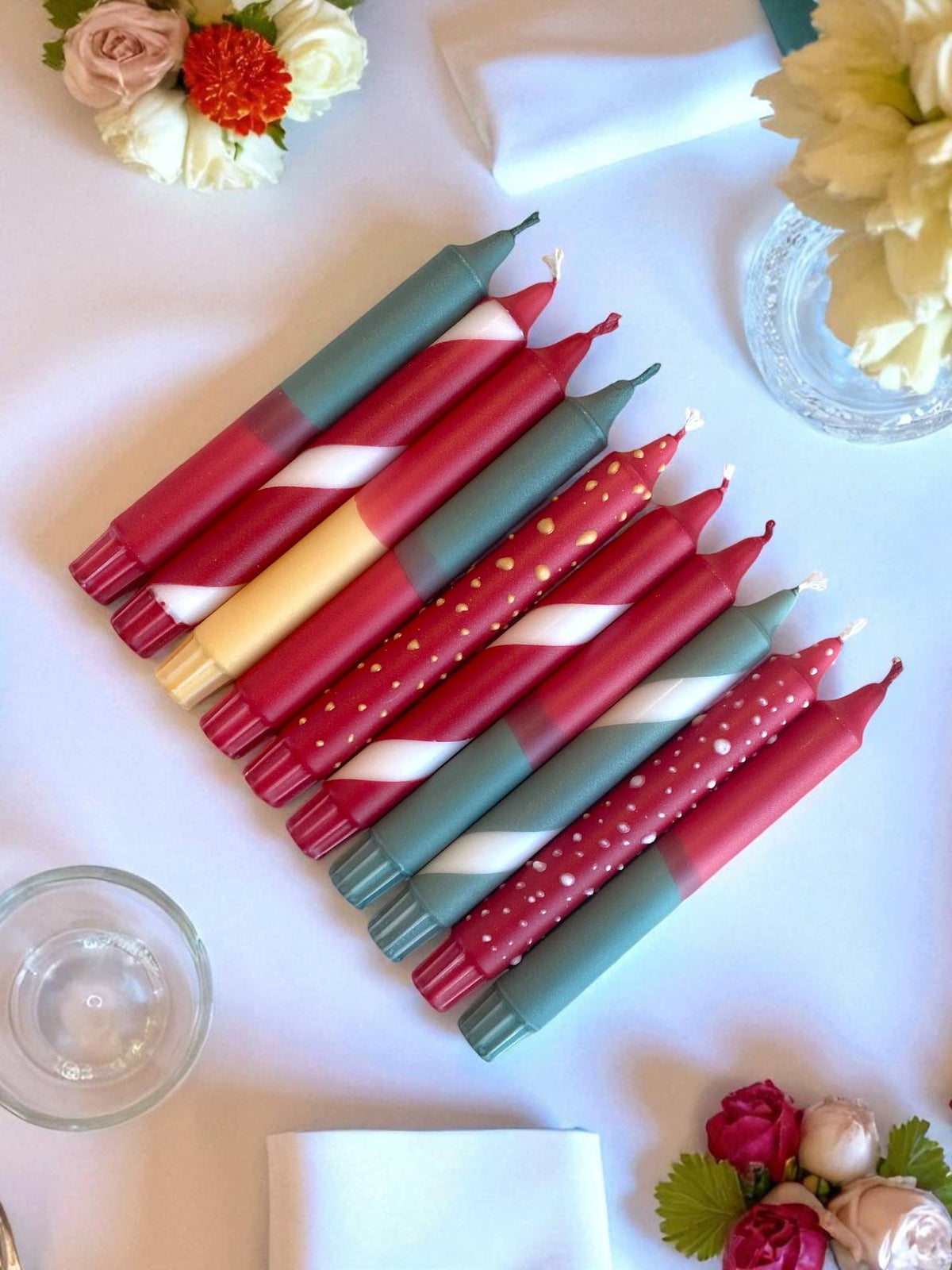 Bougie flambeau Joyeux Noël, 2,3 × 20 cm