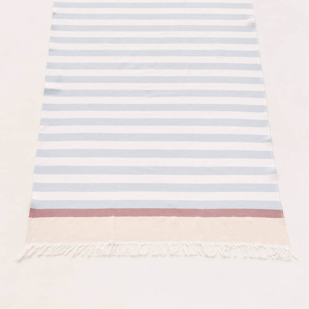 Lightweight cotton beach sarong with fringes HORIZONTE