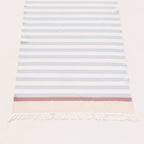Lightweight cotton beach sarong with fringes HORIZONTE