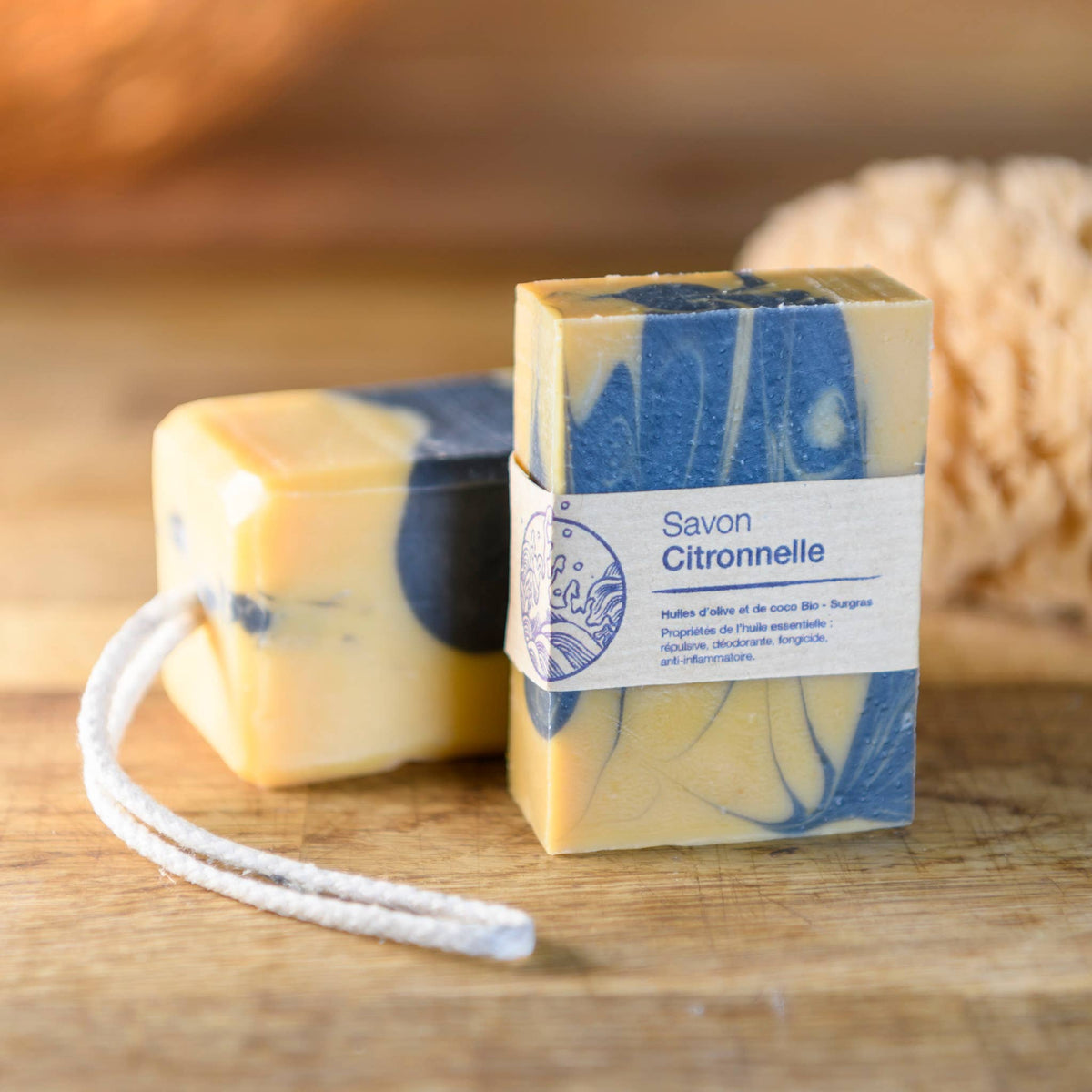 Savon solide à la citronnelle 100 g Savonnerie de la Buèges, vue 4