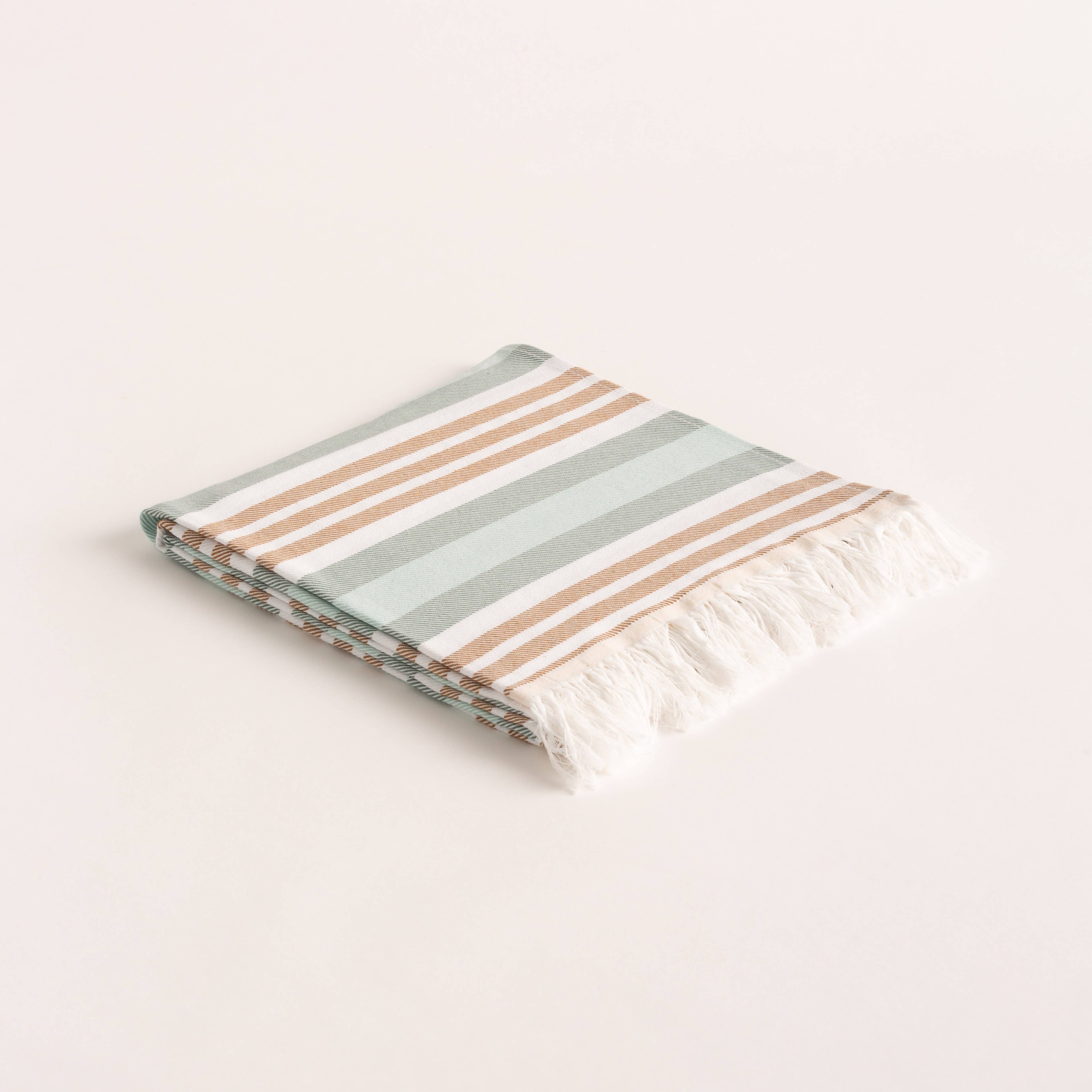 TRIA Lightweight Cotton Beach Sarong with Fringes