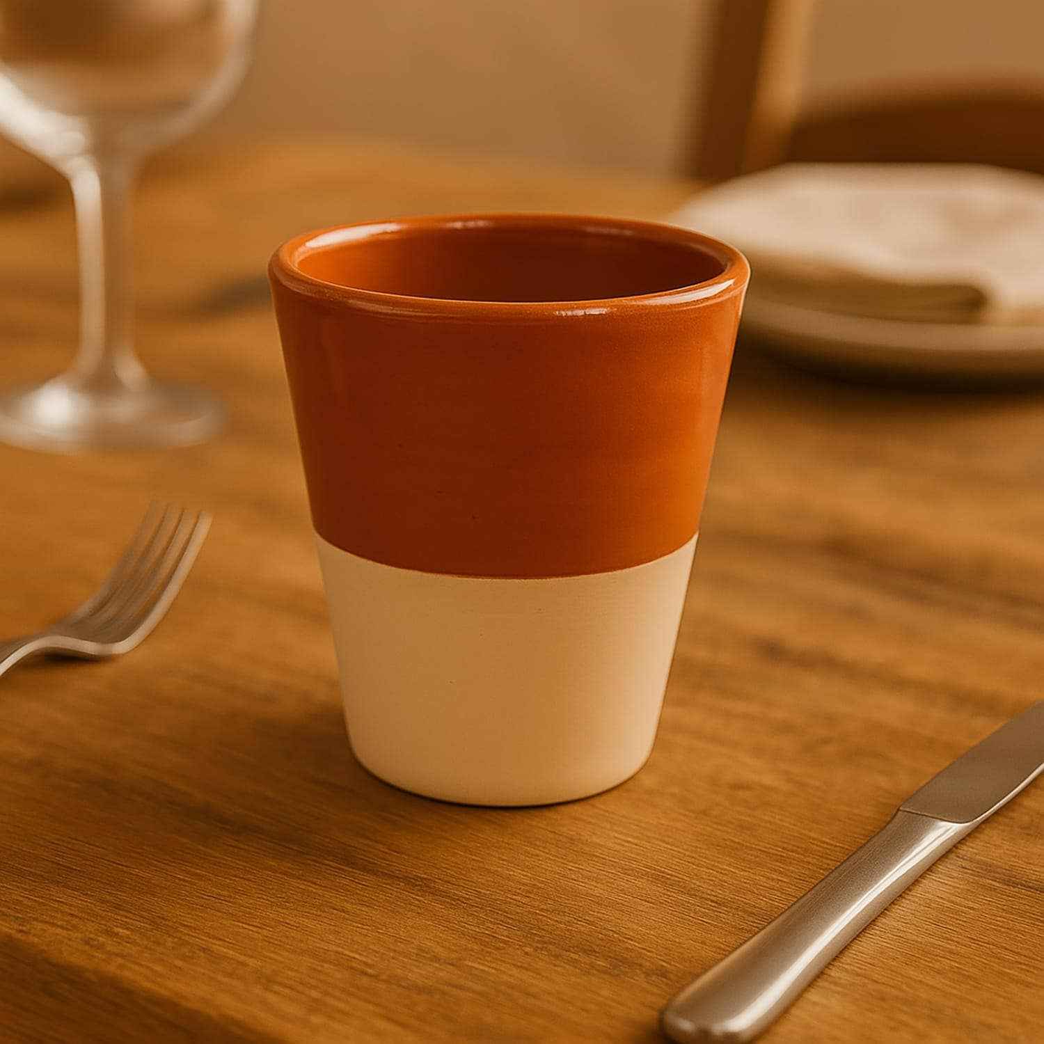 Ensemble Bar Brocca 1,5L et 6 Verres Céramique Terre Cuite