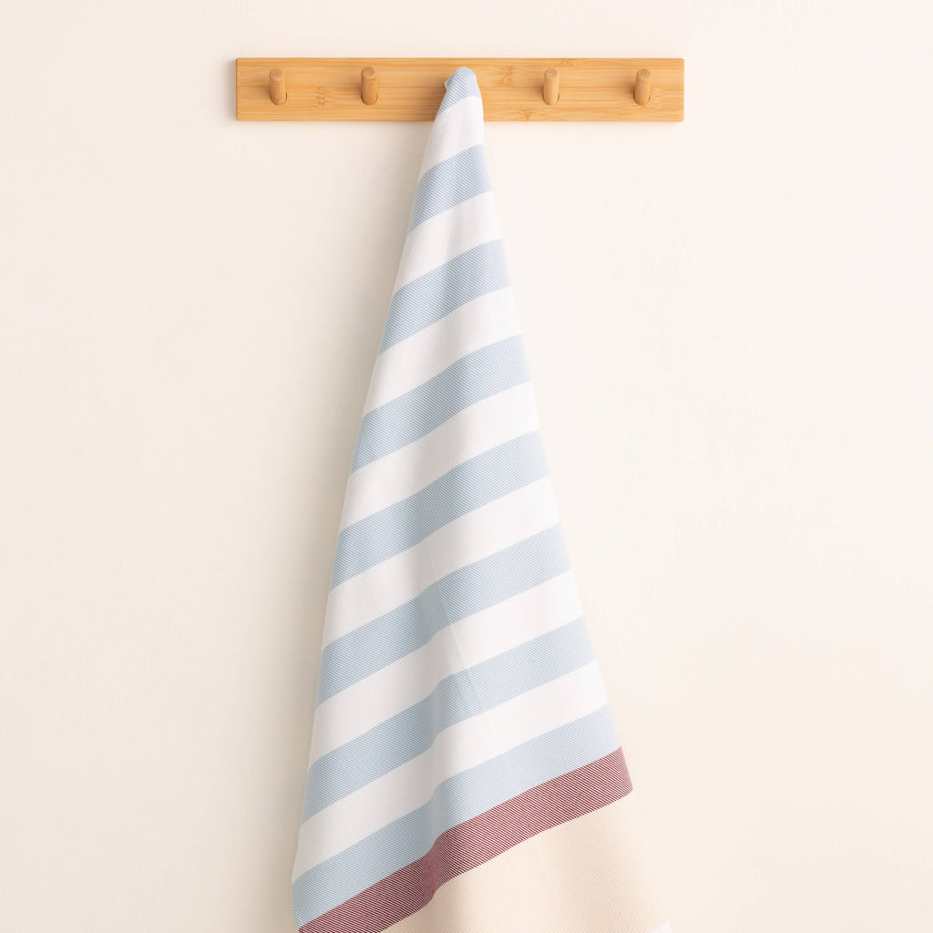 Lightweight cotton beach sarong with fringes HORIZONTE
