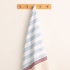 Lightweight cotton beach sarong with fringes HORIZONTE