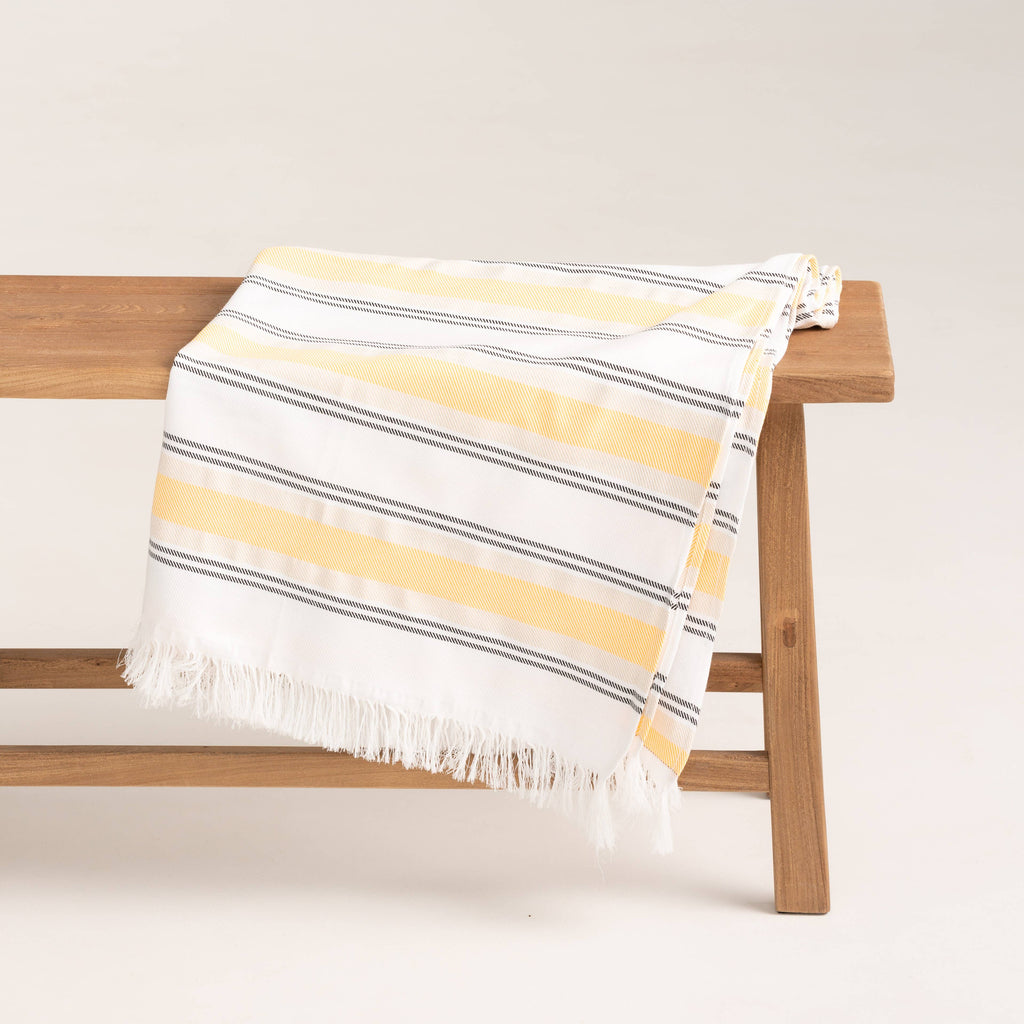 LIMA Lightweight Cotton Beach Sarong with Fringes
