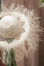 Sun hat - braided bamboo - The Pantai (60x10 cm)