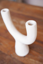 Natural candlestick - terracotta - The Pohon - sand color