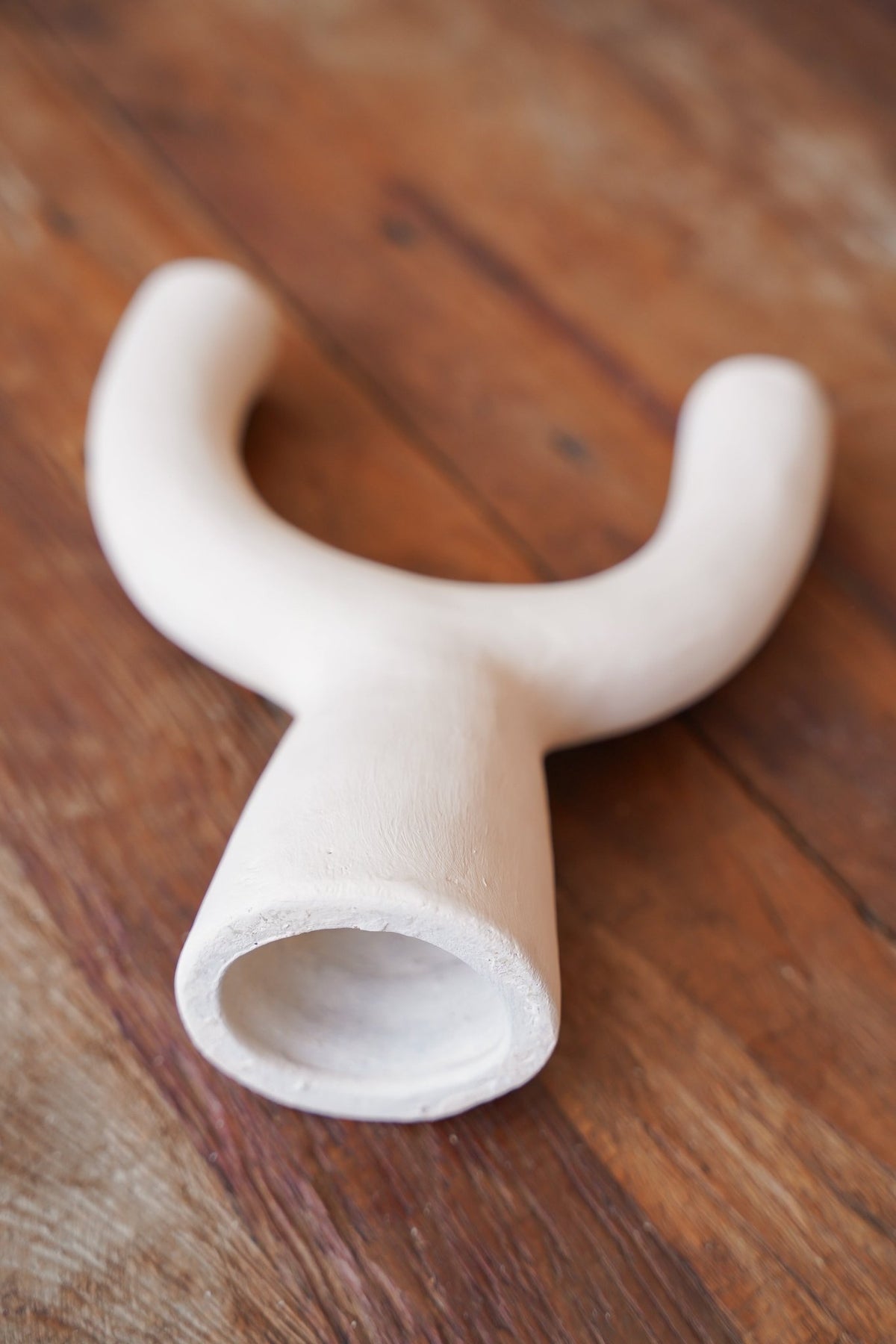 Natural candlestick - terracotta - The Pohon - sand color