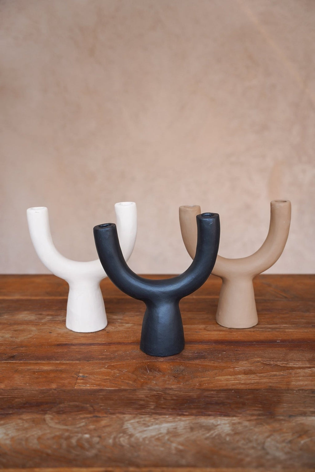 Brown Candlestick - Terracotta - The Pohon