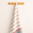 Lightweight cotton beach sarong with fringes HORIZONTE