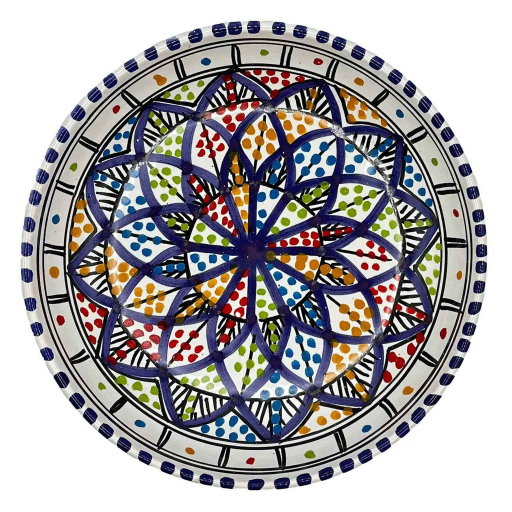Assiette Creuse En Céramique Tunisienne Peinte À La Main #13