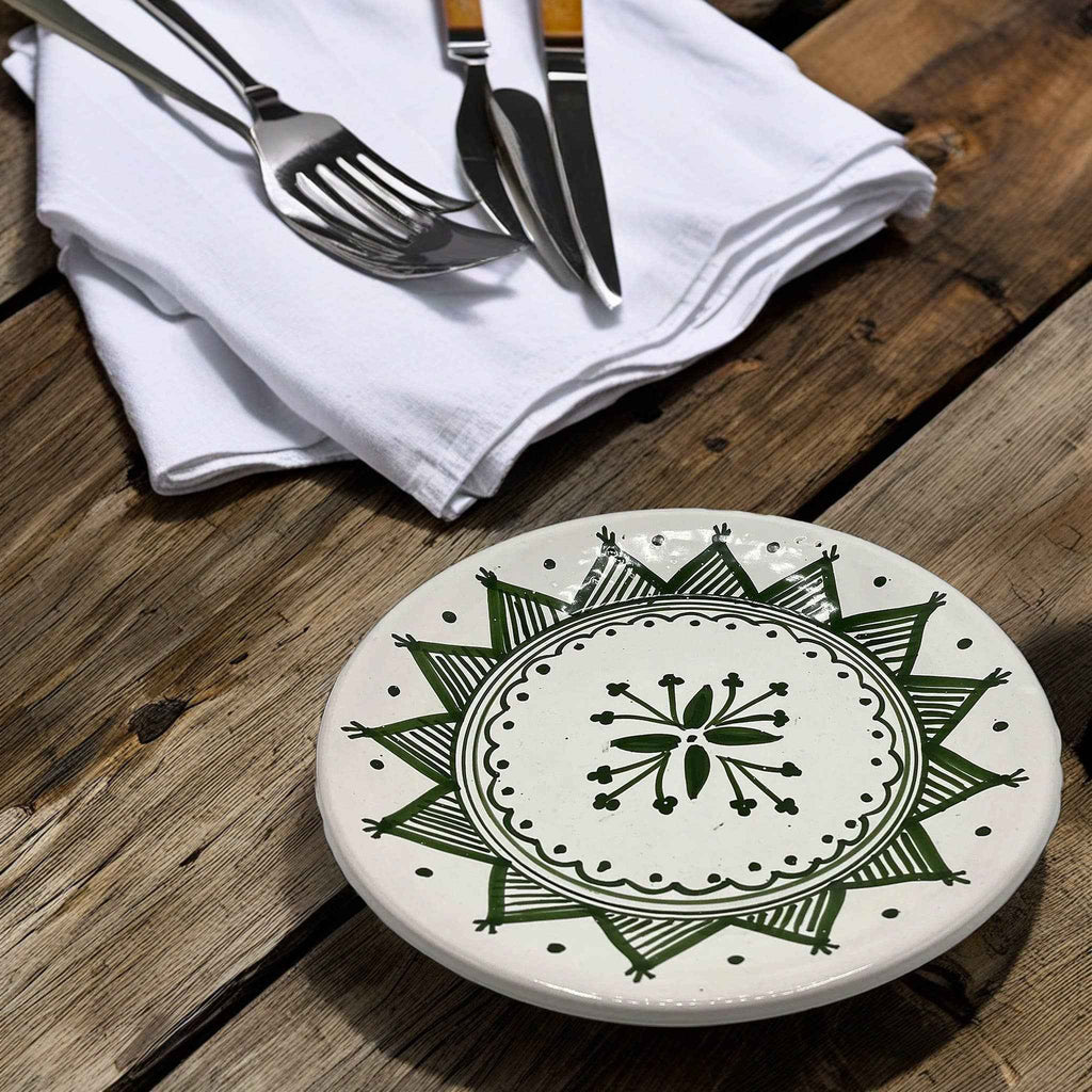 Assiette Décorative En Céramique Tunisienne Peinte À La Main #3