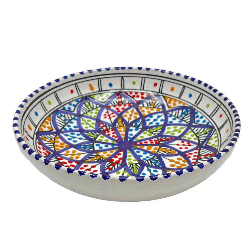 Assiette Creuse En Céramique Tunisienne Peinte À La Main #13