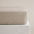 Drap-housse coton pierre