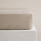 Drap-housse coton pierre