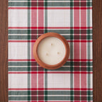 Détail du tissage tartan