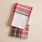 Lot de 6 serviettes de Noël Tartan