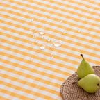 Chemin de table vichy jaune, détail