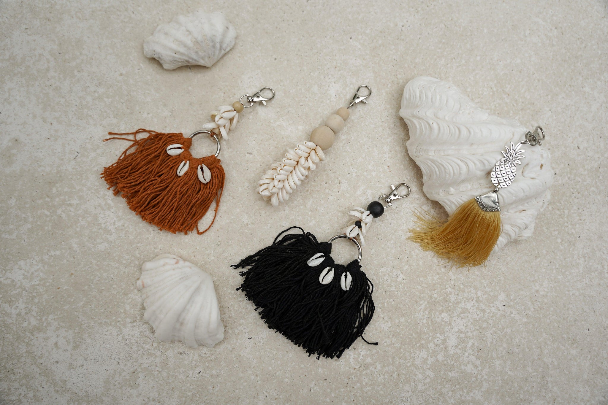 The Bohemian keychain - natural - Hippie Monkey