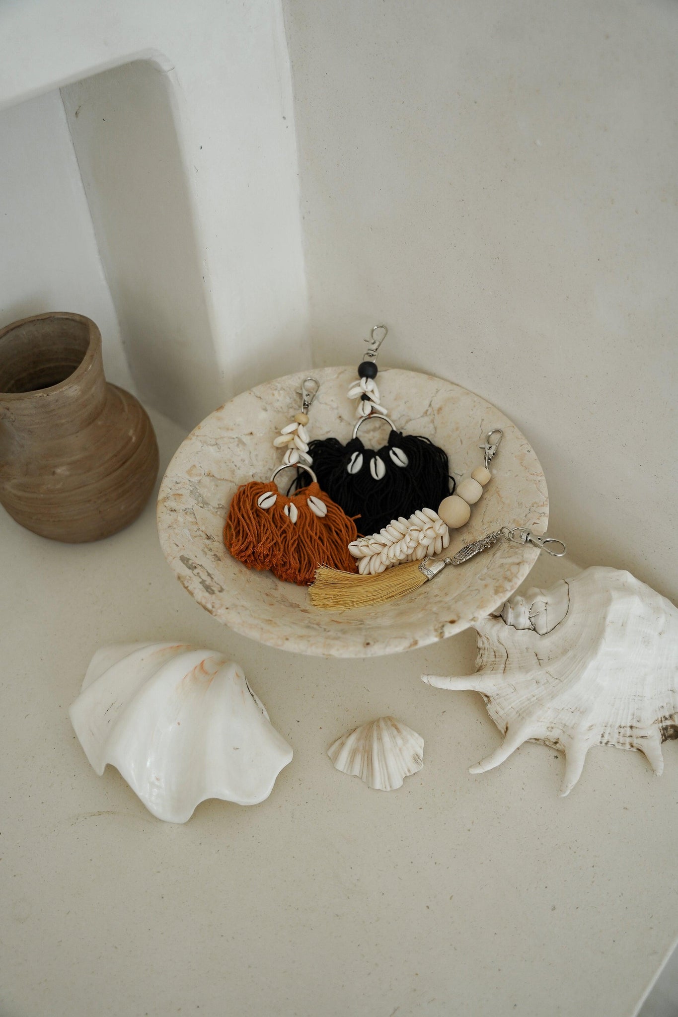 The Bohemian keychain - natural - Hippie Monkey