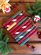 Bougie flambeau Joyeux Noël, 2,3 × 20 cm