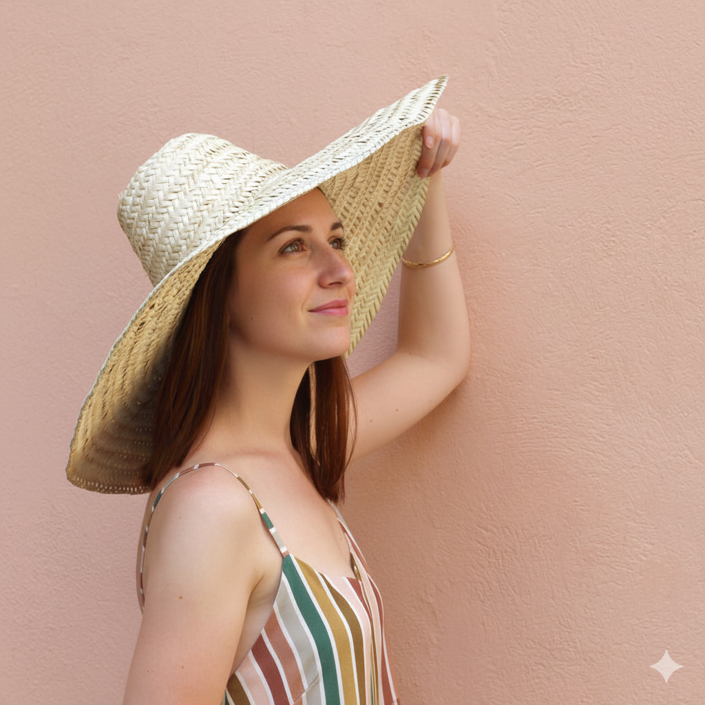 Chapeau de paille pour femmes – Style vacances d'été et de printemps craftberber