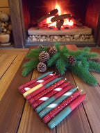 Bougie flambeau Joyeux Noël, 2,3 × 20 cm