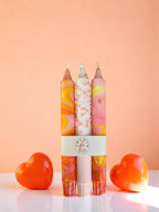 Bougie flambeau marbrée Loli-Pop, 2,3 × 20 cm