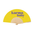 23 cm Karma Baby Slogan Fan