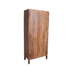 Farmwood 1-door wardrobe - FSC certified recycled wood - 80 x 40 x 180 cm