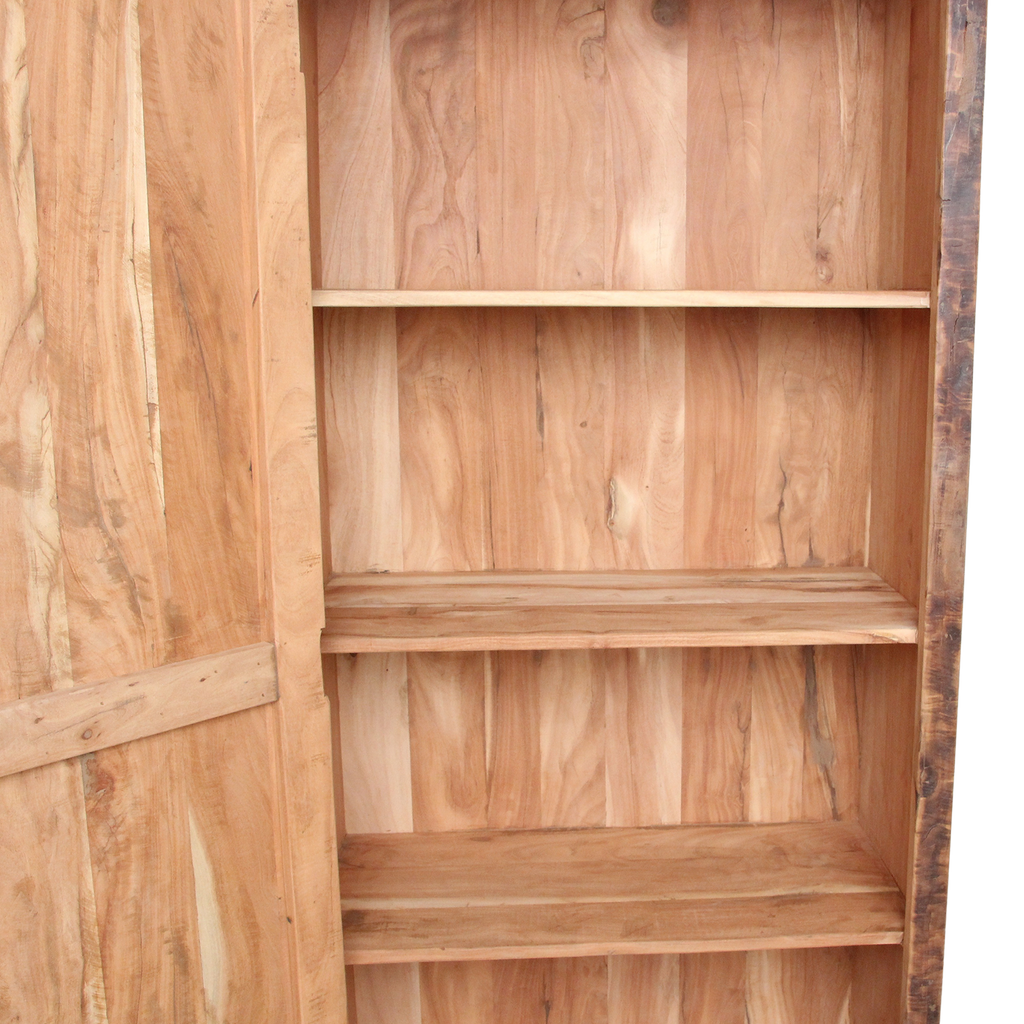 Farmwood 1-door wardrobe - FSC certified recycled wood - 80 x 40 x 180 cm