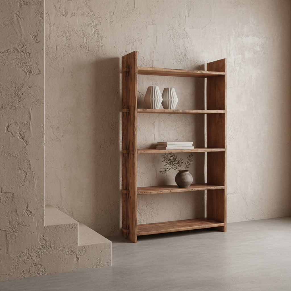 Farmwood Storage Shelf - FSC Certified Recycled Wood - 100 x 37 x 180 cm