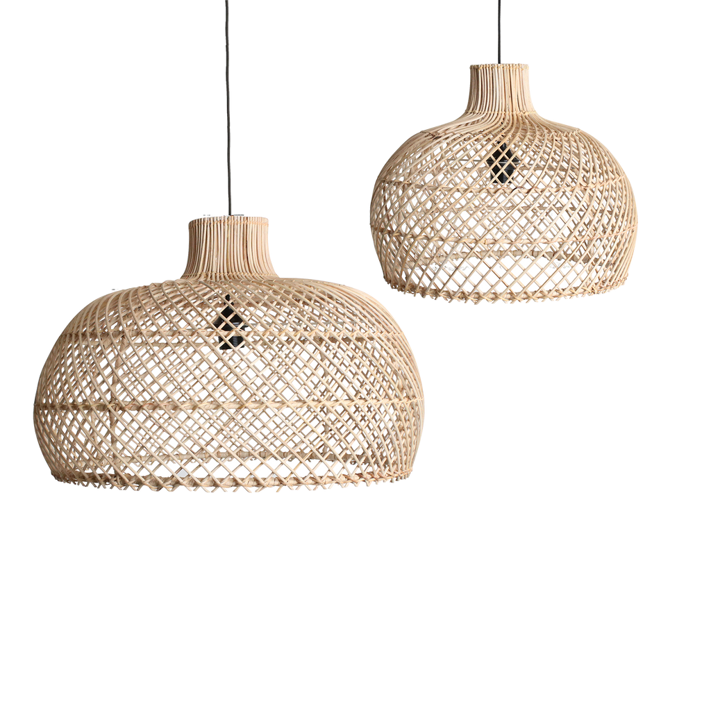 Natural rattan Maze pendant light - Ø 42 x 36 cm