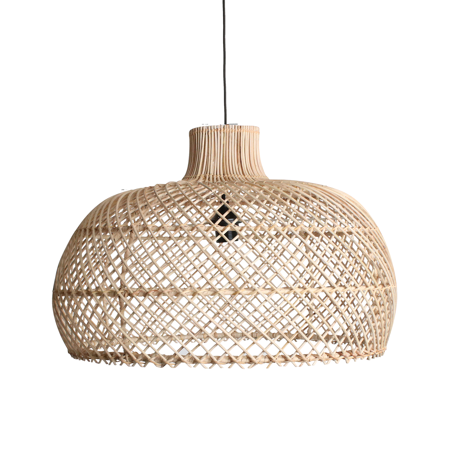 Maze suspension en rotin naturel - Ø 57 x 36 cm