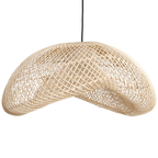 Maze Organic XL rattan pendant light - Ø 75 x 31 cm