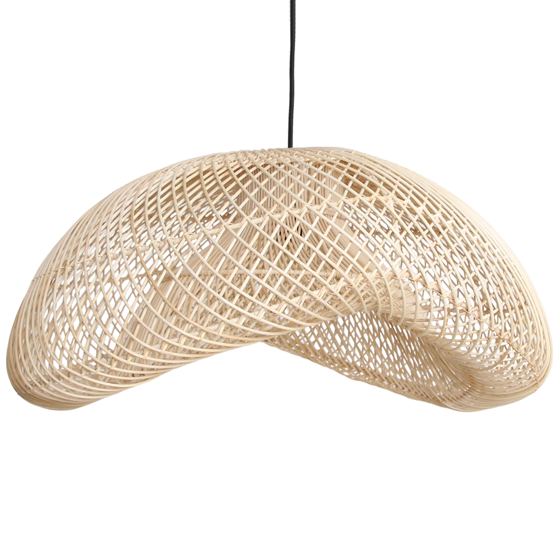 Maze suspension en rotin Organic XL - Ø 75 x 31 cm