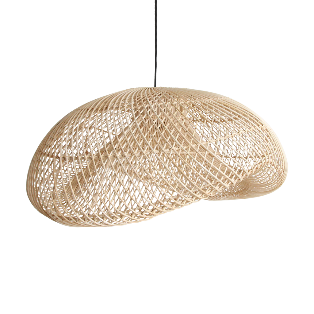 Maze Organic XL rattan pendant light - Ø 75 x 31 cm