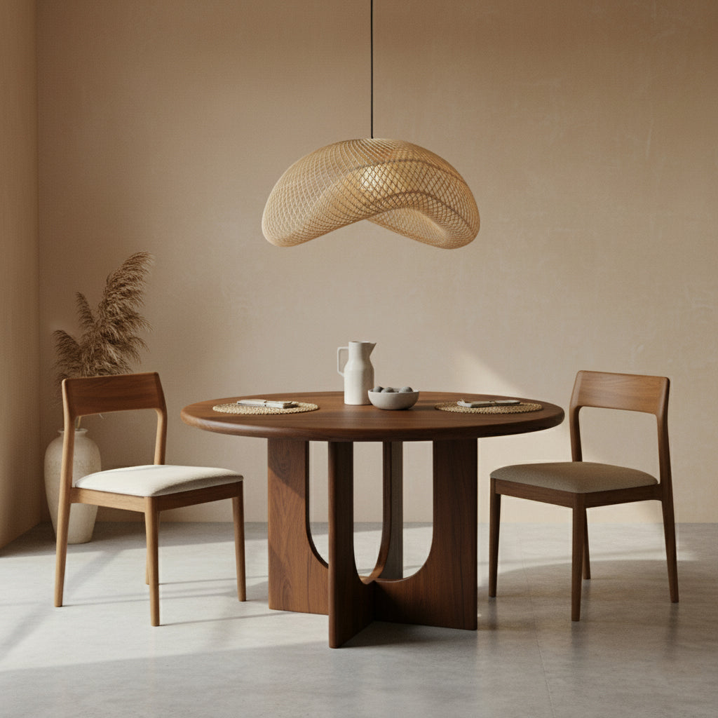 Maze Organic XL rattan pendant light - Ø 75 x 31 cm