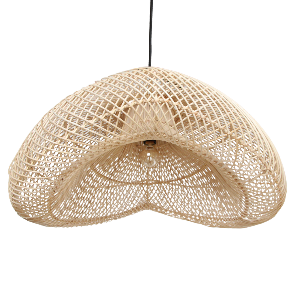 Maze Organic XL rattan pendant light - Ø 75 x 31 cm