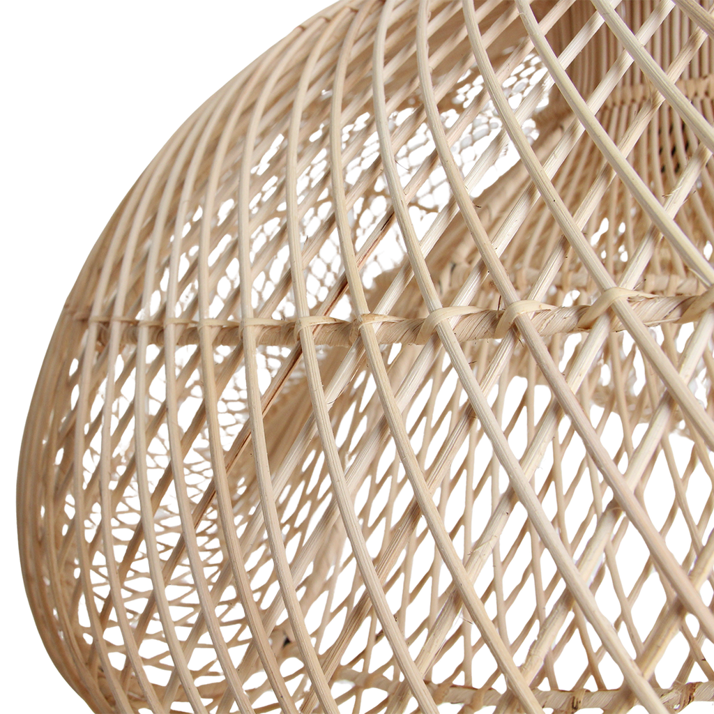 Maze Organic XL rattan pendant light - Ø 75 x 31 cm