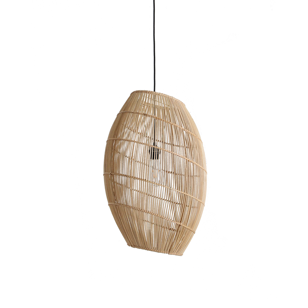 Luna suspension en rotin Halo - Ø 40 x 60 cm